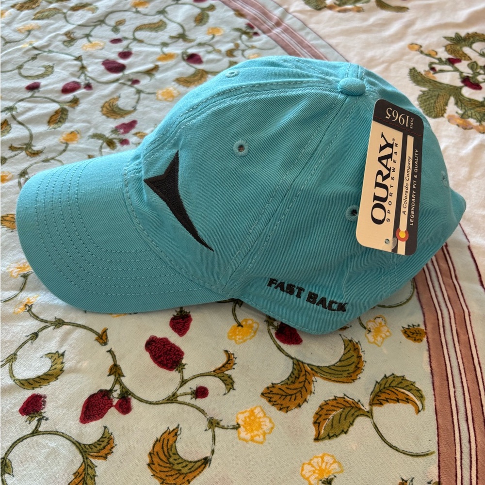 Fast Back Ropes Turquoise Baseball Cap - Picture 2 of 6